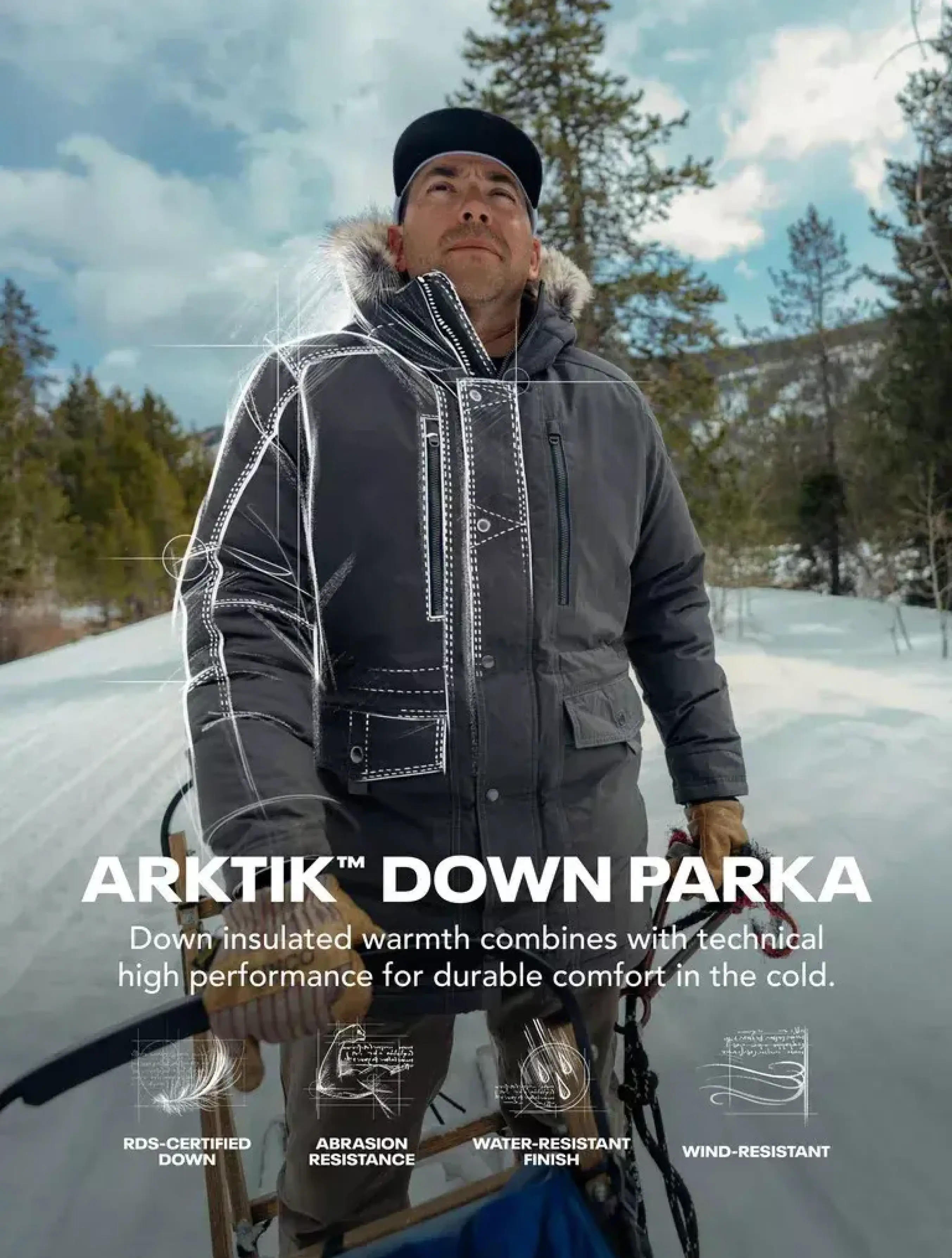 Kuhl Arktik Down Men Jott Winter Warm Imitation Silk Cotton Jacket
